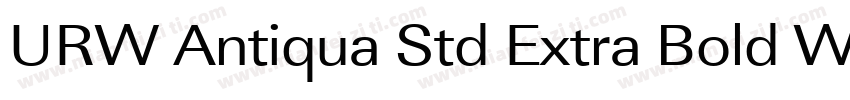 URW Antiqua Std Extra Bold Wide字体转换